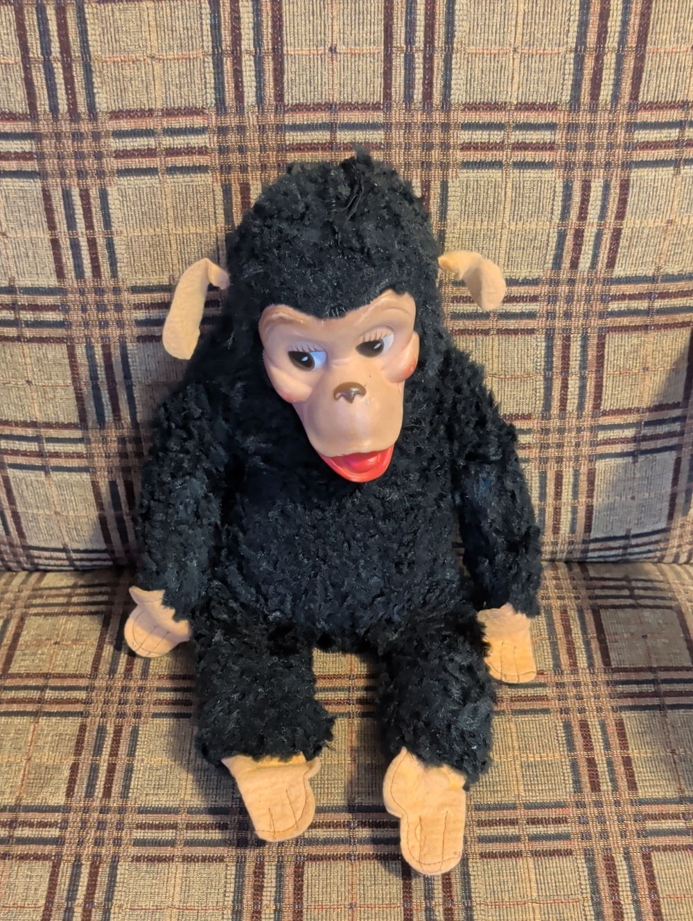 Gund Black and Tan Plush Monkey Stuffed Animal